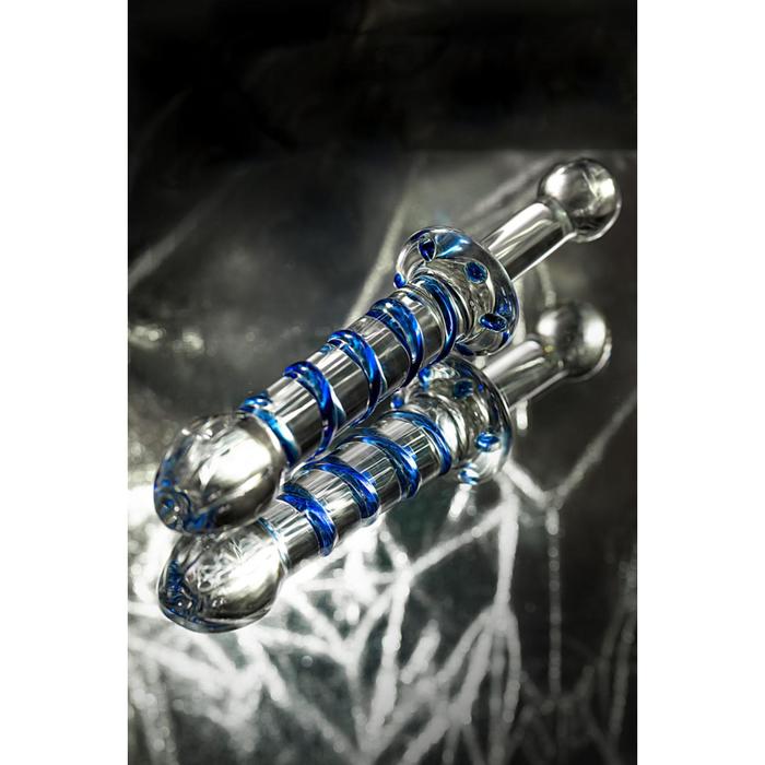 Фаллоимитатор двусторонний Sexus Glass, прозрачный 912195 - Sexus Glass - Анальные стимуляторы - Купить