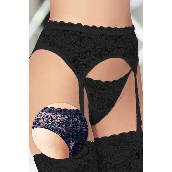 Трусики-пояс для чулок Erolanta Iveta, черные, 46-48 УТ-00004533M/L - Erolanta - Пояса для чулок - Купить