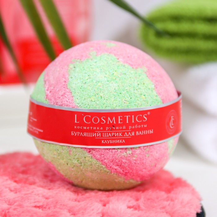 Бурлящий шар для ванн с шиммером 