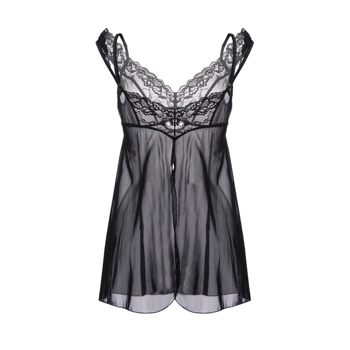 Комбинация бэби-долл Erolanta Sofia, черная, 42-44 УТ-00004404XS/S - Erolanta - Сорочки, комбинации - Купить