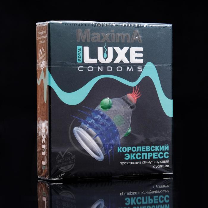 Презерватив Luxe Maxima Контрольный выстрел с усиками, 1 шт 01763 - Luxe - Презервативы с усиками - Купить