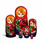 сувенирные матрёшки 6 кукол народных промыслов России