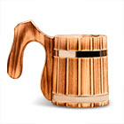 Деревянные пивные кружки