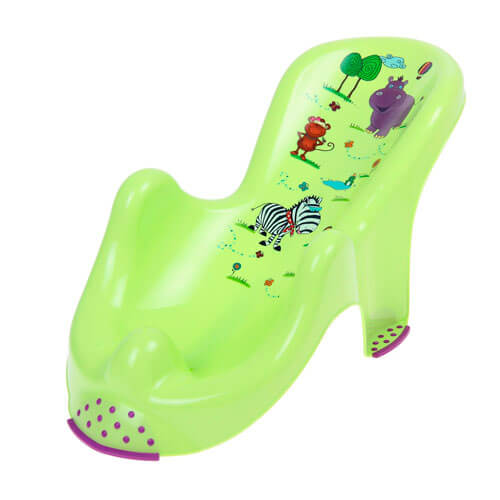 Горка для купания анатомическая Hippo, цвет лайм