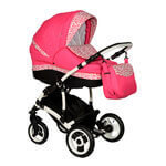 Коляска 2 в 1 Mathis Color, цвет Мс 10 розовый с рисунком