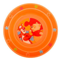 Тарелка детская пластиковая «Медвежонок Винни», 300 мл, цвета МИКС