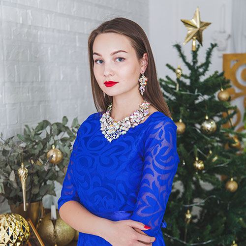 синее