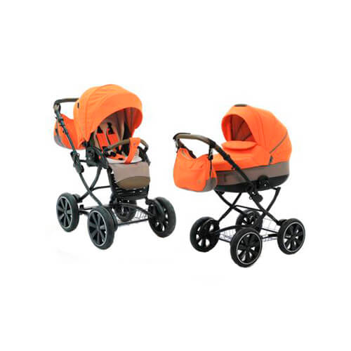 Коляска 2 в 1 NOORDI Sole Classic Orange Red