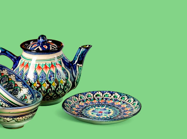 Скидки до 20 % на узбекскую посуду