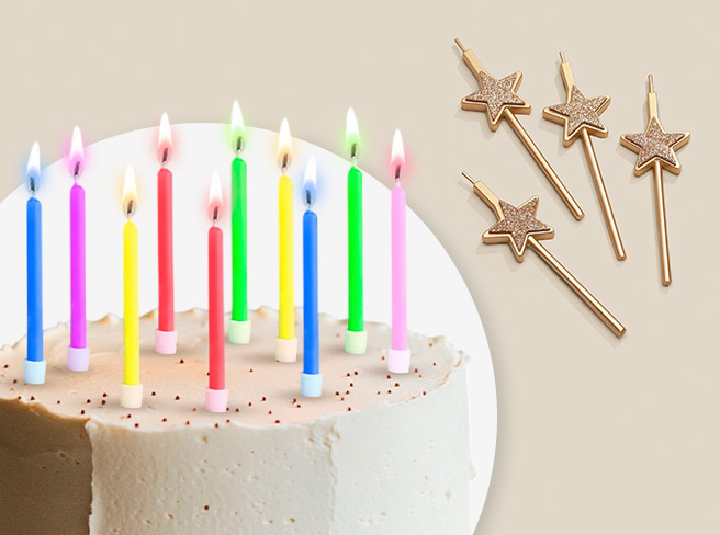 Свечи для торта в подарок