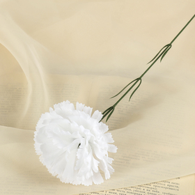 цветы искусственные гвоздика 37 см белый