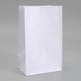 Пакет бумажный фасовочный, белый, прямоугольное дно 18 х 12 х 29