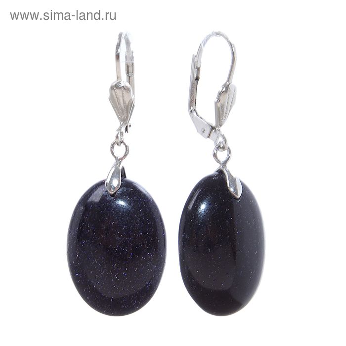 Серьги классика, овал 