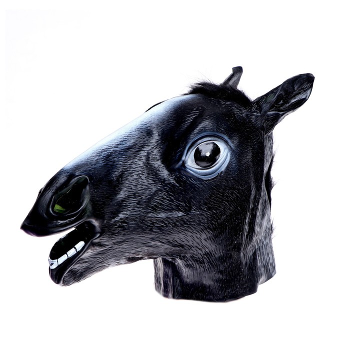 Карнавальная маска «Лошадь», цвет чёрный