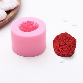 Молд силиконовый «Розовый букет», 6,5×4,5 см
