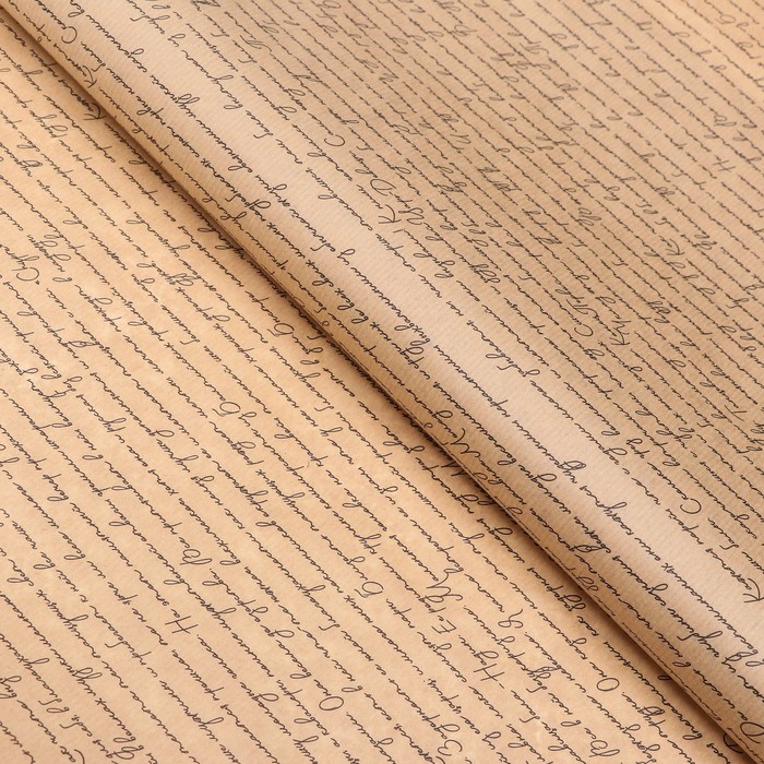 Бумага упаковочная крафт 'Письмо Татьяне', 0.6 х 10 м, 70 г/м2 /м2