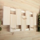 Вешалка оригинальная 3 крючка 53х26х8см, липа "Добропаровъ" Вешалка оригинальная 3 крючка 53х26х8см, липа "Добропаровъ"