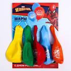 Воздушные шары «Самый смелый», Человек-паук, 5 шт., 12" - фото 799725952