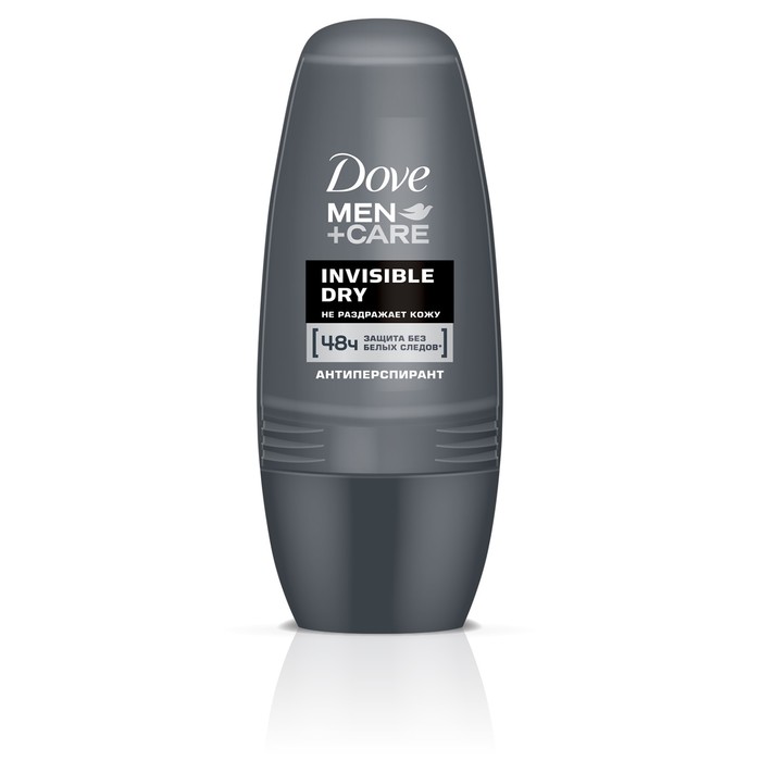 Мужской дезодорант-антиперспирант Dove Invisible Dry, шариковый, 50 мл