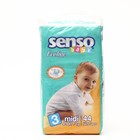 Подгузники «Senso baby» Ecoline, Midi, 4-9 кг, 44 шт/уп Подгузники «Senso baby» Ecoline, Midi, 4-9 кг, 44 шт/уп