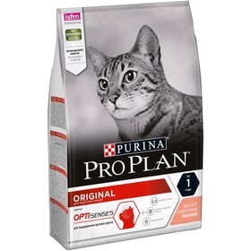 Сухой корм PRO PLAN для кошек, лосось/рис, 3 кг