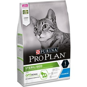 Сухой корм PRO PLAN  для кастрированных котов и стерилизованных кошек, кролик, 3 кг