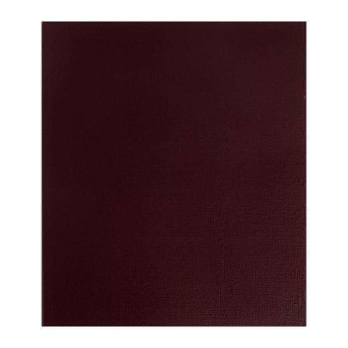 Альбом вертикальный для значков, с листами на ткани, 230 х 270 мм, бумвинил, коричневый