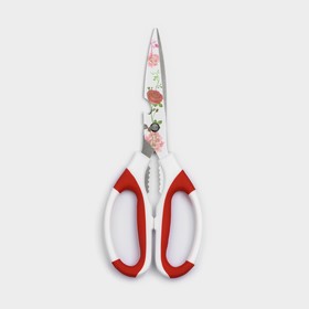 Ножницы кухонные с антиналипающим покрытием Доляна «Цветение», 22 см, без выбора цвета