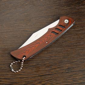Нож перочинный "Мангуст", рукоять коричневая, 3 полосы