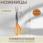 Ножницы закройные, в ножнах, скошенное лезвие, 25 см, цвет МИКС Ножницы закройные, в ножнах, скошенное лезвие, 25 см, цвет МИКС