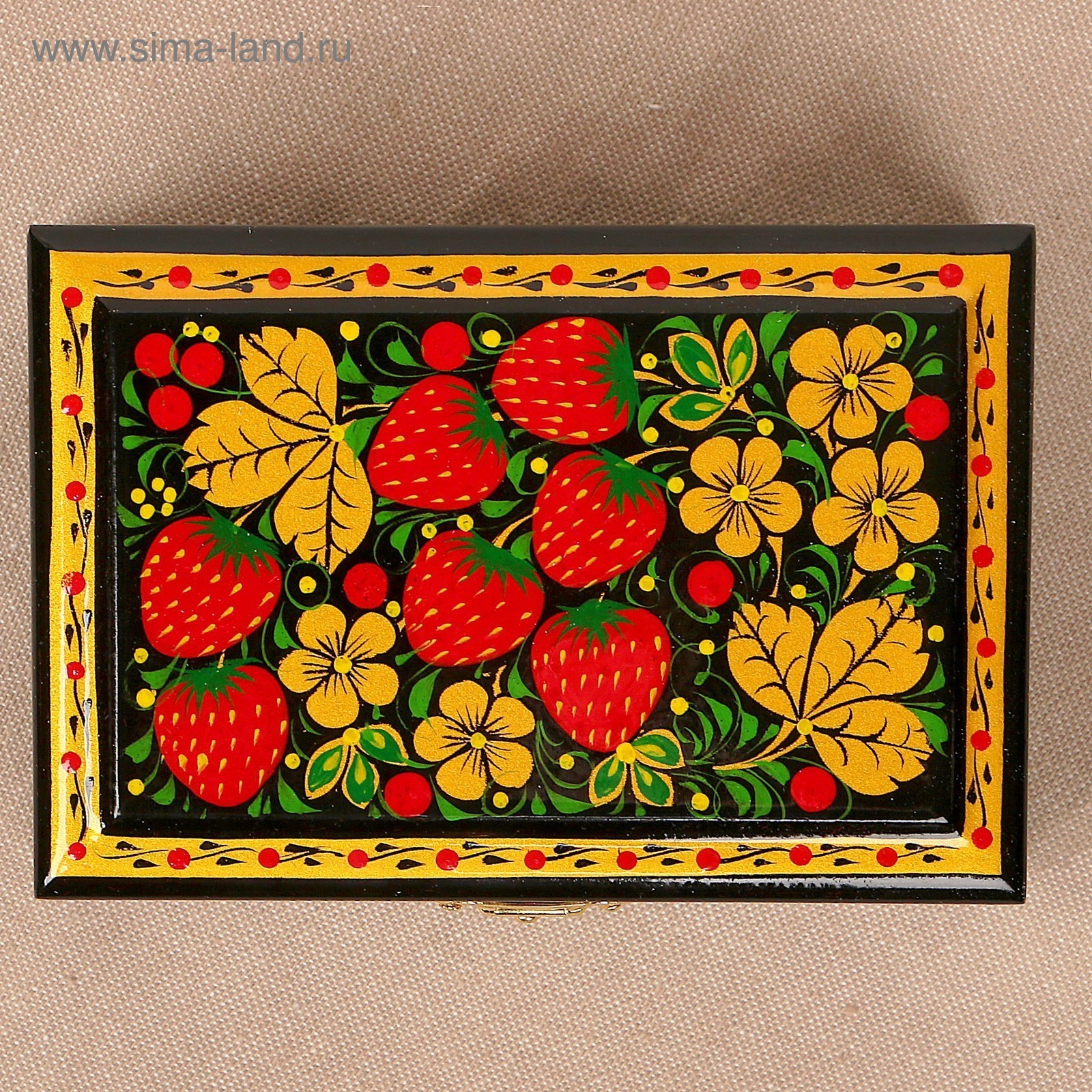 Орнамент хохломской росписи ягодки