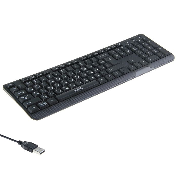 Клавиатура проводная CBR KB 103, переключение языка 1 кнопкой, 12 доп.функций, USB