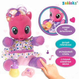 Интерактивная игрушка «Любимая пони» с аксессуарами, свет, звук, цвет фиолетовый