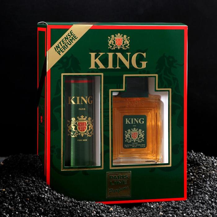 Подарочный набор для мужчин: Туалетная вода King+дезодорант - фото 8288404