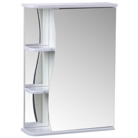 Зеркало-шкаф "Тура" З.01-5001, с тремя полками, 50 х 15,4 х 70 см