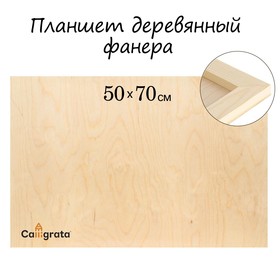 Планшет деревянный 50 х 70 х 2 см, фанера (для рисования эпоксидной смолой)