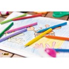 Цветные мелки 12 цветов, детские, пластиковые, ударопрочные, BIC Kids Plastidecor - фото 802529064
