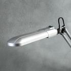 Светильник настольный на струбцине ДЕЛЬТА с АПП (2G7, КЛЛ, 11 Вт, 220 В) Серебро - фото 2307520