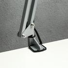 Светильник настольный на струбцине ДЕЛЬТА с АПП (2G7, КЛЛ, 11 Вт, 220 В) Серебро - фото 2307523