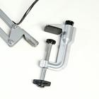 Светильник настольный на струбцине ДЕЛЬТА с АПП (2G7, КЛЛ, 11 Вт, 220 В) Серебро - фото 2307516