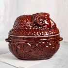 Горшок духовой с крышкой "Баран", керамика, 3 л - фото 6723695