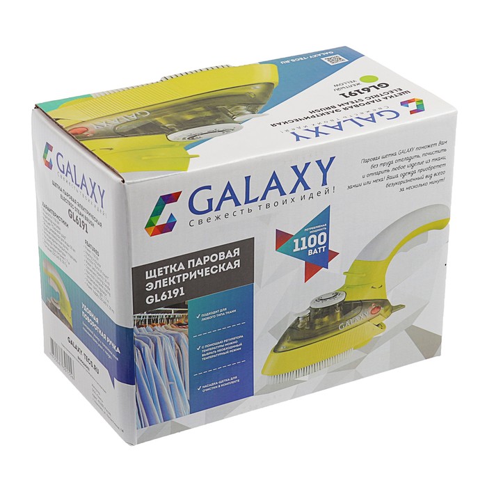 Отпариватель-щётка Galaxy GL 6191, 1100 Вт, МИКС - фото 43782