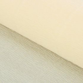 Бумага для упаковок и поделок, гофрированная, слоновая кость, бежевая, однотонная, двусторонняя, рулон 1 шт., 0,5 х 2,5 м в Донецке