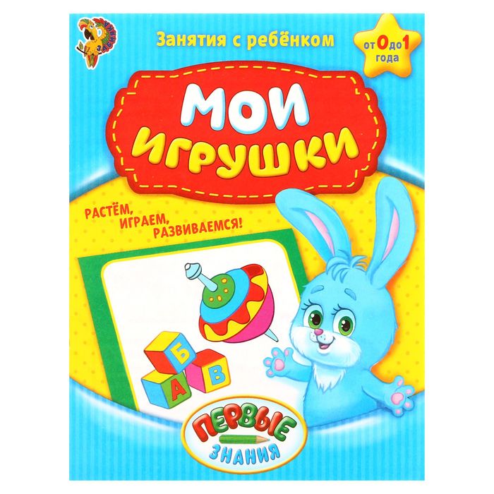 Обучающая  книга Мои игрушки 16стр.