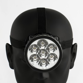 Фонарь налобный "Мастер К.", 7 LED, 1 режим, 3 АА, 7.5 х 6.3 см