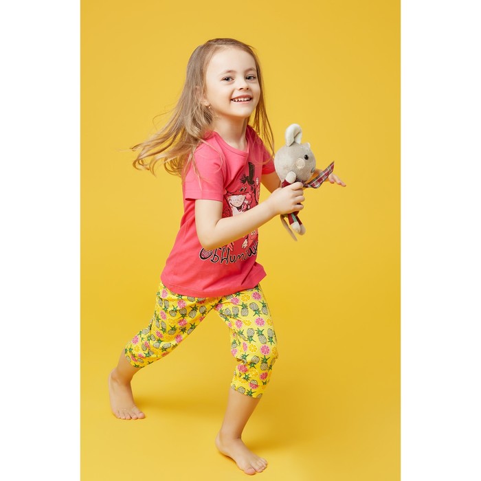 Пижама для девочки, рост 98-104 см (28), цвет малиновый