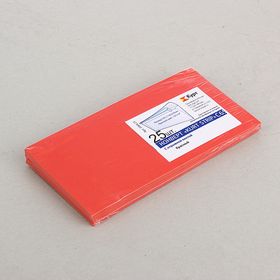 Конверт С65 114х229мм, цветной, силиконовая лента, 120г/м, красный