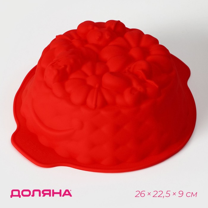 Форма для выпечки Доляна «Корзина», 26×22,5×9 см, цвет МИКС