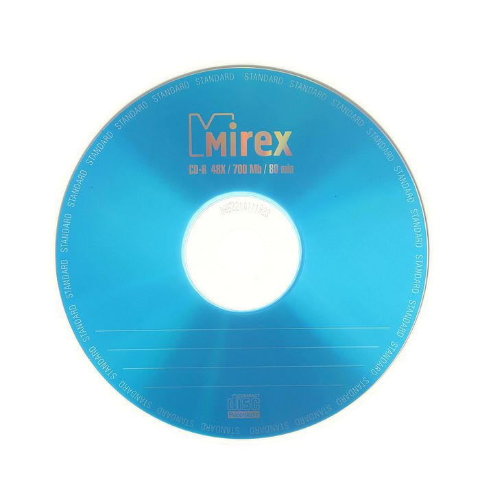 Диск CD-R Mirex Standard, 48x, 700 Мб, конверт, 1 шт (3 шт)
