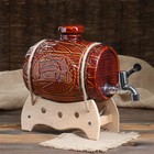 Бочка для пива на подставке, глазурь, 4 л, микс Бочка для пива на подставке, глазурь, 4 л, микс